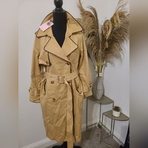 Avec Les Filles Stretch Cotton Trenchcoat